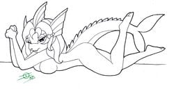 2010 anthro eeveelution female ivanks nintendo pokémon_(species) pokemon pokemon_(species) pokemon_transformation tail transformation vaporeon violet