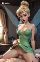 1boy 1boy1girl 1girls ai_generated artist_name bare_shoulders bed blonde_hair blue_eyes breasts cleavage clothed_female_nude_male clothed_sex clothes_lift collarbone cowgirl_position cowgirl_position cum cum_in_pussy disney dress dress_lift fairy fairy_wings flower green_dress hair_bun hi_res indoors lifted_by_self lips looking_at_viewer medium_breasts nose open_mouth patreon_username penis peter_pan_(disney) pointy_ears ponytail pov pussy r34arts sex short_hair single_hair_bun solo_focus straddling straight strapless strapless_dress tinker_bell uncensored vaginal_penetration vaginal_penetration vaginal_sex web_address window wings