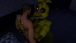 3d animated animatronic five_nights_at_freddy's five_nights_at_freddy's_4 mp4 nightbotgrey nightmare_chica_(fnaf) no_sound outercourse paizuri scout_(team_fortress_2) straight video