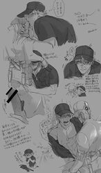 2boys baseball_cap blowjob cells_at_work crying cum cum_on_face gay hataraku_saibou japanese_text killer_t_(hataraku_saibou) killer_t_cell male/male male_only tagme u-1146 white_blood_cell_(hataraku_saibou) yaoi