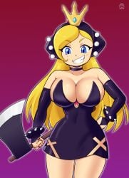 blonde_hair breasts female female_only mario_(series) mario_tennis minisslime nintendo solo tagme wapeach