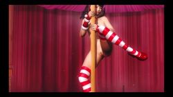 3d alternate_costume animated black_hair breasts brown_eyes chinese_girl christmas dead_or_alive dead_or_alive_5 functionally_nude game ling_xiaoyu mp4 music namco nipples pole pole_dancing santa_costume santa_hat sound stockings tagme tecmo tekken tekken_7 tongue_out twintails uncensored vagina video video_game