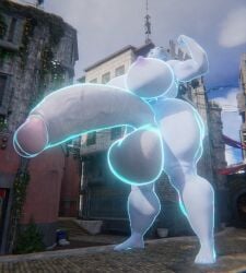 1futa 3d ass_expansion awoken balls_expansion big_breasts big_penis breast_expansion breasts bungie destiny_(game) destiny_2 futa_only futanari height_growth huge_cock humanoid humanoid_penis mara_sov nude penis penis_expansion qzk_forte solo standing thick_thighs wide_hips