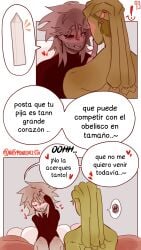 2boys argentina_(countryhumans) brazil_(countryhumans) comic comic_page countryhumans couple dirty_talk gay kinky_naty male married_couple spanish_text