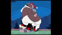 anal anal_sex animated anthro anthro_on_anthro anthro_penetrated anthro_penetrating anthro_penetrating_anthro ass badger badgerclops balls biped bitebox64 black_body black_fur blush bodily_fluids brown_body brown_fur cartoon_network christmas cum cum_in_ass cum_inside domestic_cat duo erection felid feline felis fur furry furry_tail genital_fluids genitals holidays huge_filesize male male/male male_penetrated male_penetrating male_penetrating_male mammal mao_mao:_heroes_of_pure_heart mustelid musteline no_humans penetration penile penile_penetration penis santa_claus_(cosplay) sex sheriff_mao_mao_mao size_difference sound tagme video white_body white_fur