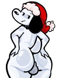 balls big_ass bubble_butt huge_ass lewdewott male peanuts peanuts_worldwide_llc snoopy thick_thighs wide_hips wildbrain