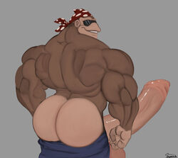 1boy abs biceps big_ass bubble_ass donkey_kong_(series) fat_ass funky_kong furry furry_only hyper hyper_balls hyper_genitalia hyper_muscles hyper_penis hyper_testicles male male_focus male_only muscle muscles muscular muscular_arms muscular_ass muscular_back muscular_legs muscular_male muscular_thighs nipples uniparasite veins veiny_penis