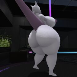 big_ass big_breasts breasts bubble_butt female ferialexonar huge_ass mewtwo pokemon pokemon_(species) thick_thighs wide_hips