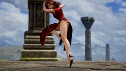 amy_sorel china_dress green_eyes petite red_hair soul_calibur soul_calibur_v teenager