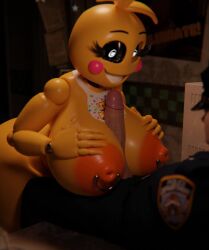 1boy 1girls 3d animated animatronic female feversfm five_nights_at_freddy's five_nights_at_freddy's_2 furry lovetaste_chica male mp4 no_sound paizuri security_guard short_playtime shorter_than_10_seconds tagme titjob toy_chica_(fnaf) toy_chica_(love_taste) video