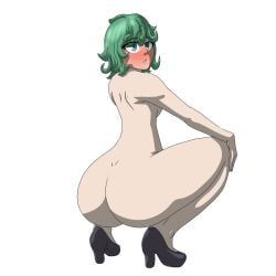 1girls big_ass female female_focus girl green_hair jfleng naked naked_female nude nude_female one-punch_man tatsumaki