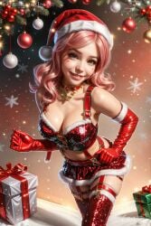 1girls actress ai_generated belle_delphine big_breasts celebrity christmas christmas_clothing christmas_outfit cleavage crop_top detailed egirl female female_only gloves harness high_quality hourglass_figure hyperrealistic latex leak leaked logart onlyfans onlyfans_model photorealism photorealistic pink_hair porn_star real_person realistic santa_costume seductive sensitive sequins skirt smile smiling solo stable_diffusion stockings