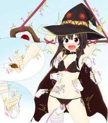 bdsm bikini bondage kono_subarashii_sekai_ni_shukufuku_wo! megumin tickle_torture tickling tickling_armpits tickling_feet tickling_pussy vibrator vibrator_in_pussy