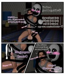 3d 3d_(artwork) absurd_res ahe_gao big_breasts bodily_fluids breasts comic cum digital_media_(artwork) duo five_frame_sequence five_nights_at_freddy's five_nights_at_freddy's_4 foxy_bro futa_on_male futanari genital_fluids genitals hi_res huge_breasts human humanoid intersex intersex/male looking_pleasured male mammal marionette_(fnaf) michael_afton nightmarionne nipples penis puppet_(fnaf) scottgames source_filmmaker tears tentacle tentacle_handjob text white_nipples yuuki_momofox