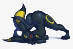 absurd_res anthro ass curvaceous curvy_figure eeveelution female hi_res jack-o_pose jackochallenge lunarhoffen nintendo nude pinup pokémon_(species) pokemon pose solo solo_focus umbreon video_games voluptuous