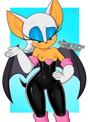 rouge the bat from sega by loodncrood