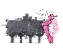 antennae_(anatomy) brother_and_sister building closed_eyes cum cum_drip cum_inside facial_markings five_pebbles_(rain_world) forehead_mark incest incest_(lore) iterator_(rain_world) leaking leaking_cum looks_to_the_moon_(rain_world) macro motion_lines nipples objectophilia objectum onomatopoeia pink_body rain_world robot robot_boy robot_humanoid robot_joints shaking siblings thrusting thrusting_hard trembling