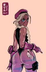 1girls ass ass_focus beaten bleeding_nose blonde-haired_female blonde_female blonde_hair blonde_hair_female bloody_nose blue_eyes braided_hair cammy_white cammy_white_(fortnite) cammy_white_(street_fighter_6) female_only fingerless_gloves gloves leotard long_hair middle_finger mizaru post_fight solo street_fighter street_fighter_6 street_fighter_alpha street_fighter_alpha_2 street_fighter_alpha_3 street_fighter_ii street_fighter_iv street_fighter_v tan tan_body tan_skin tanned tanned_female tanned_skin thigh_strap thong thong_leotard twin_braids twintails very_long_hair wedgie