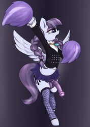 anthro cheerleader friendship_is_magic futa_only futanari goth horse horsecock horsecock_futanari inky_rose_(mlp) my_little_pony penis pom_poms pony solo t72b