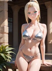 1girls 2d ai_generated areolae big_breasts bikini bikini_bottom bikini_top blonde_female blonde_hair boruto:_naruto_next_generations chest curvy curvy_figure cute cute_face detailed eyelashes eyeshadow female female_only fit fit_female focus hair high_quality ino_yamanaka large_breasts legs light-skinned_female light_skin lips lipstick long_hair makeup mascara naruto naruto_(series) naruto_shippuden nero100 outdoors outside pale-skinned_female pale_skin perky_breasts ponytial posing seductive seductive_look stable_diffusion swimsuit swimwear tagme thighs thin_waist