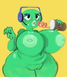 belly big_ass big_breasts big_butt chubby chubby_female clitoris discord_(app) discord_logo drinking dripping_pussy exposed_breasts exposed_nipples exposed_pussy fat_pussy female female_only funny green_body green_skin meme qwpeowqpe solo_female thick_thighs