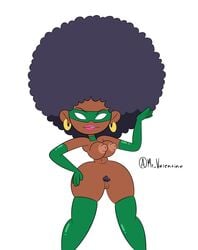 1girls 4_fingers afro big_breasts black_hair cute dark-skinned_female dark_skin female green_wing mr_valentine00 naked nude nude_female powerpuff_girls powerpuff_girls_2016 pubic_hair solo source_request tagme thick_thighs