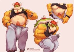 bowser from mario (series) by kawaakumma
