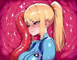 1female 1girls absurd_res absurdres ai_assisted ai_generated bangs before_blowjob before_oral before_sex big_ass big_breasts big_butt blonde_hair blue_bodysuit blue_eyes blush bodysuit breasts busty female female_only gloves high_heels hourglass_figure light-skinned_female light_skin metroid nintendo ponytail samus_aran sandcrop sci-fi short_hair skin_tight solo submissive submissive_female tentacle_handjob tentacle_pit tight_clothing voluptuous voluptuous_female