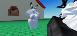 1boy1girl big_ass big_tits grey_body grey_skin oc roblox roblox_avatar robloxian white_hair