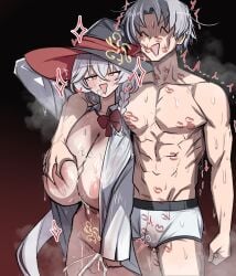 1boy 1girls 2025 2d 2d_(artwork) 2d_artwork :> ^o^ abs absurd_res absurdres after_sex after_vaginal areola areola_slip areolae areolae_slip athletic athletic_male bangs bare_shoulders belly belly_button big_breasts big_thighs blue_archive braid braided_hair braided_ponytail breast_grab breasts breasts_bigger_than_head bulge closed_eyes clothing cock collarbone cum cum_drip cum_dripping cum_dripping_from_penis cum_in_pussy cum_inside cum_leaking cum_leaking_out_of_pussy curvaceous curvaceous_female curvaceous_figure curves curvy curvy_body curvy_female curvy_figure curvy_hips curvy_thighs dick dripping dripping_cum duo eri_(blue_archive) fit fit_male geulimykun_(skbyunea413) grabbing grabbing_another's_breast grabbing_breasts grabbing_from_behind hair_between_eyes halo hi_res highres hourglass_figure huge_breasts implied_impregnation impregnation kiss_mark kiss_marks large_breasts leaking leaking_cum light-skinned_female light-skinned_male light_skin lipstick lipstick_mark long_hair looking_at_viewer midriff motion_lines muscles muscular muscular_arms muscular_male naked naked_female navel nude nude_female orange_eyes parted_bangs partially_clothed penis ponytail post-orgasm pubic_hair pussy ribbon sensei_(blue_archive) sex short_hair side_ponytail slim slim_waist stomach straight straight_hair straight_sex stray_pubic_hair sweat sweatdrop sweating sweaty sweaty_body sweaty_breasts thick thick_hips thick_thighs thighs tied_hair underwear vagina voluptuous voluptuous_female waist white_hair wide_hips witch witch_hat