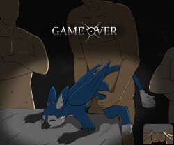 6:5 anthro anthro_penetrated ass_up avian balls_deep beak bedroom bedroom_sex belly big_ears blue_body blue_feathers closed_beak crossed_arms cutaway dark_room dim_lighting dominant dominant_human dominant_male eyebrows faceless_character faceless_human faceless_male feathers feeling_up female female_anthro female_on_human female_penetrated folded_wings from_behind_position game_over gameplay_mechanics group group_sex gryphon happy happy_sex hi_res human human_on_anthro human_penetrating human_penetrating_anthro human_penetrating_female impregnation interspecies interspecies_impregnation interspecies_romance larger_male looking_pleasured male male/female male_human mammal mythological_avian mythological_creature mythology nude nude_female nude_male obscured_penetration offscreen_human offscreen_male outnumbered ovum paws penetration penile penile_penetration penis_in_vagina princess raised_eyebrows rinna_(wrattales2022) royalty rubbing_leg rubbing_thigh sex size_difference smaller_female smaller_penetrated smile smiling_at_another sperm_cell spread_legs spreading submissive submissive_female submitting surrendering surrounded surrounded_by_males tail tail_tuft taking_turns talon_hands tuft vaginal_penetration waiting_for_turn waiting_in_line white_belly wings wrattales2022
