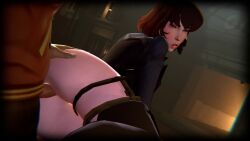 1girls 3d animated deadlock mina_(deadlock) rougenine tagme video