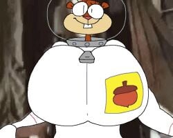 1girls 2boys animated anthro areola_slip areolae breasts brown_fur buckteeth busty busty_female cleavage crab explosion female female_focus furry hyper hyper_breasts large_breasts male meme mr_krabs nickelodeon octopus red_body rodent rodent_humanoid sandy_cheeks spongebob_squarepants squidward_tentacles squirrel squirrel_girl suit superiorfox zipper