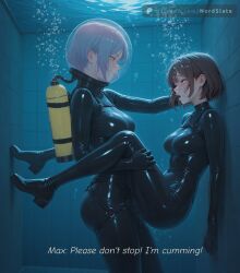 2girls against_wall ai_assisted ai_generated air_bubble air_bubbles announcing_orgasm aquaphilia asphyxiation blowing_bubbles bodysuit bondage bondage_gear bondage_outfit breath_play breathplay bubble_helmet carrying carrying_partner chloe_price couple diving_helmet drowning female_orgasm fishbowl_helmet fit fit_female helmet holding_legs imminent_orgasm in_pool latex latex_bodysuit latex_suit lesbian lesbian_couple lesbian_sex lesbians life_is_strange max_caulfield medium_breasts nordslate orgasm orgasm_face oxygen_tank petite pool restrained restraints rolling_eyes rubber rubber_clothing rubber_suit scuba scuba_gear scuba_tank sex sexy skintight skintight_bodysuit space_helmet standing_sex strap-on suffocation suspended suspended_congress tight_clothing underwater underwater_sex water water_torture yuri