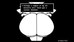 1boy 1girls 6_arms alternate_version_at_source animated anthro arachnid arthropod ass ass_bigger_than_head big_ass big_butt black_and_white bottom_heavy bottomless bubble_butt captured clothing curvaceous curvy curvy_figure english_text fart fart_cloud fart_fetish female huge_ass legwear longer_than_30_seconds male maloneedscoffee monochrome mostly_nude muffet multi_arm punishment purple_fart solo_focus sound spider spider_girl spider_web tagme text thick_thighs undertale unseen_female_face video voluptuous voluptuous_female wide_hips