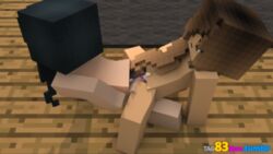 blue_hair dildo fully_nude golden_hair goldenglare itsfunneh lesbian_sex minecraft nude_female pussy_juice sister_and_sister tagme yuri