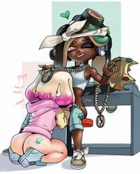 1futa 1girl1futa 1girls artist_name ass_tattoo bigatomics blowjob bottomless branded branding_mark bubble_ass bubble_butt character_name clothed clothing copyright_name dark-skinned_futanari dark_skin duo female female_only footwear futa_on_female futanari hand_on_head humanoid implied_fellatio implied_futanari implied_oral inkling interracial larger_futanari light-skinned_female light_skin marina_(octo_expansion) marina_(splatoon) nintendo octarian_tattoo octoling off_the_hook_(splatoon) oral pale-skinned_female pale_skin partially_clothed pearl_(octo_expansion) pearl_(splatoon) size_difference smaller_female source_request splatoon splatoon_2 tattoo yuri