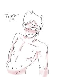 eddsworld pierced_ears sweating tagme tom_(eddsworld)