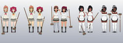 2girls ass_expansion bimbo bimbofication blackification brainwashing breast_expansion corruption dark-skinned_female ebonization female kisekae kurosawa_ruby love_live! love_live!_sunshine!! maid mythicalcreaturebone race_swap takami_chika transformation transformation_sequence