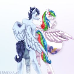 1:1 anthro big_penis duo equid equine fisting friendship_is_magic genitals hasbro hi_res horse huge_cock hyper hyper_genitalia hyper_penis hyper_pregnancy lisochka_69 male male/male mammal my_little_pony paternity_mark pegasus penis pony pregnant pregnant_male soarin_(mlp) unya wings wonderbolts_(mlp)