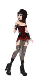 booty_farm character_profile character_sheet clothed_female goth grittney_(booty_farm) nutaku solo solo_female solo_focus tender_troupe