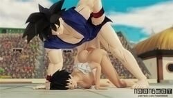 1boy 1boy1girl 1girls 3d age_difference anal anal_penetration anal_sex animated big_penis black_hair blender blue_eyes breasts cum cum_in_ass cum_inside doggy_style dragon_ball dragon_ball_z father-in-law_and_daughter-in-law female huge_cock male moaning mp4 naanbeat partially_clothed public public_sex sex short_hair son_goku sound straight tagme teenage_girl teenager videl video