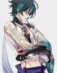 xiao (genshin impact) from genshin impact by fractalmagnolia