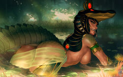 ass breasts egyptian mythology realistic sobek themaestronoob