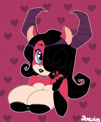 anthro big_breasts black_hair bust cleavage coco_bandicoot crash_(series) dongitos evil_coco female large_breasts solo