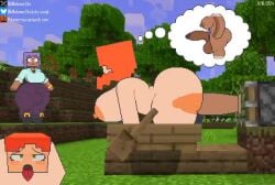 1futa 1girls ahe_gao alex_(minecraft) dildo efe_(minecraft) microsoft minecraft mojang piston_(minecraft) revlis_nahtan sound sound_edit tagme video xmelomor24x