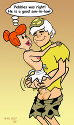 2009 bad_guy bamm-bamm_rubble female hanna-barbera human male nipples straight the_flintstones the_pebbles_and_bamm-bamm_show wilma_flintstone