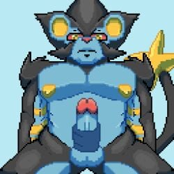 animation anthro anthro_only furry furry_male furry_only luxray male male_focus male_only nintendo pokemon pokemon_(species)