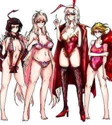 4girls arczaeon bikini bunnysuit dad_quixote_(limbus_company) don_quixote_(limbus_company) dulcinea_(limbus_company) limbus_company lined_up project_moon rule_63 sancho_(limbus_company) swimsuit tagme the_barber_(limbus_company)