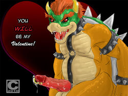 2010 artist_request bowser cock_ring green_shell horns koopa male_only mario_(series) nintendo shell spiky_shell straight_hair tagme valentine's_day